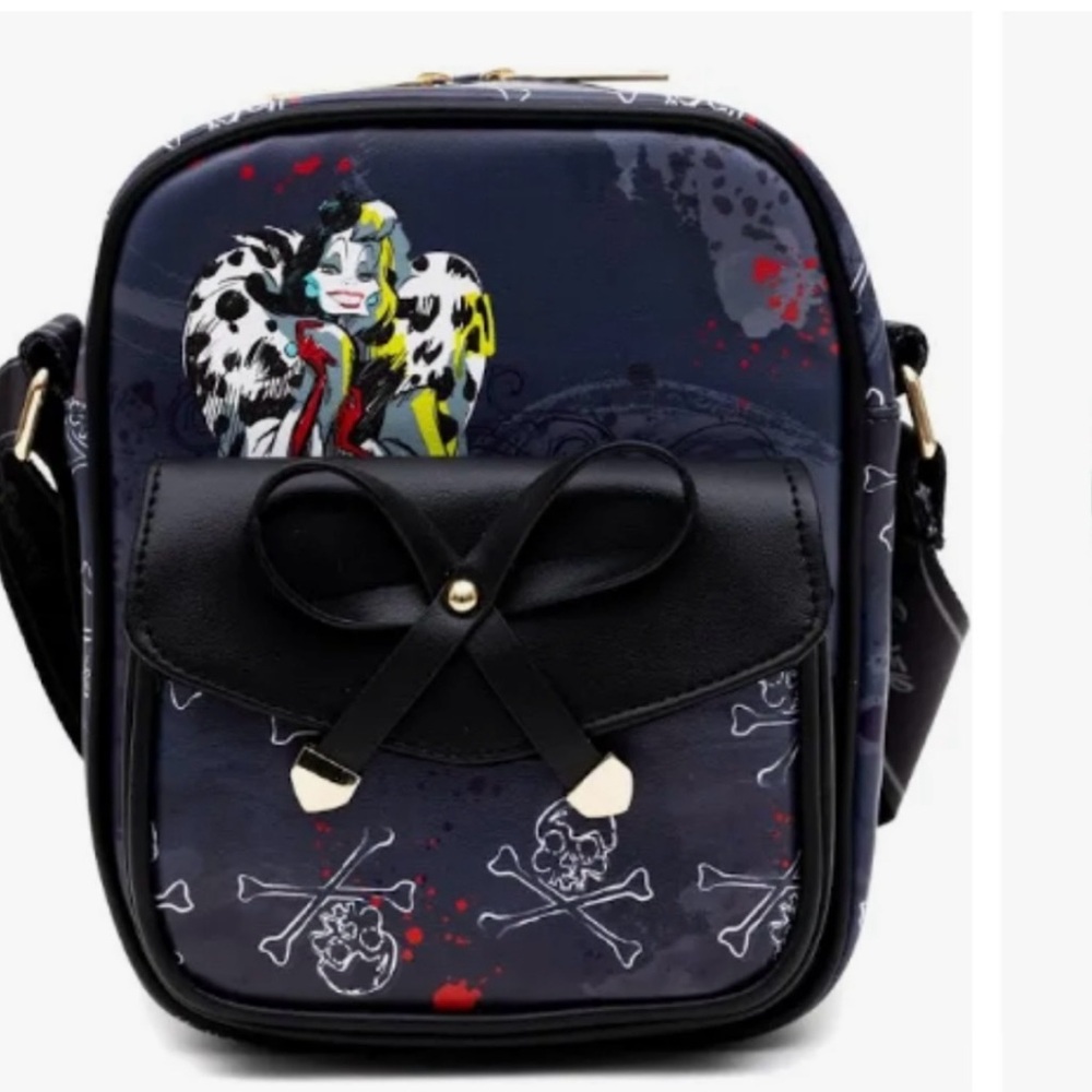 Disney Villains Black and Red Backpack with Clear Window and Quirky Design